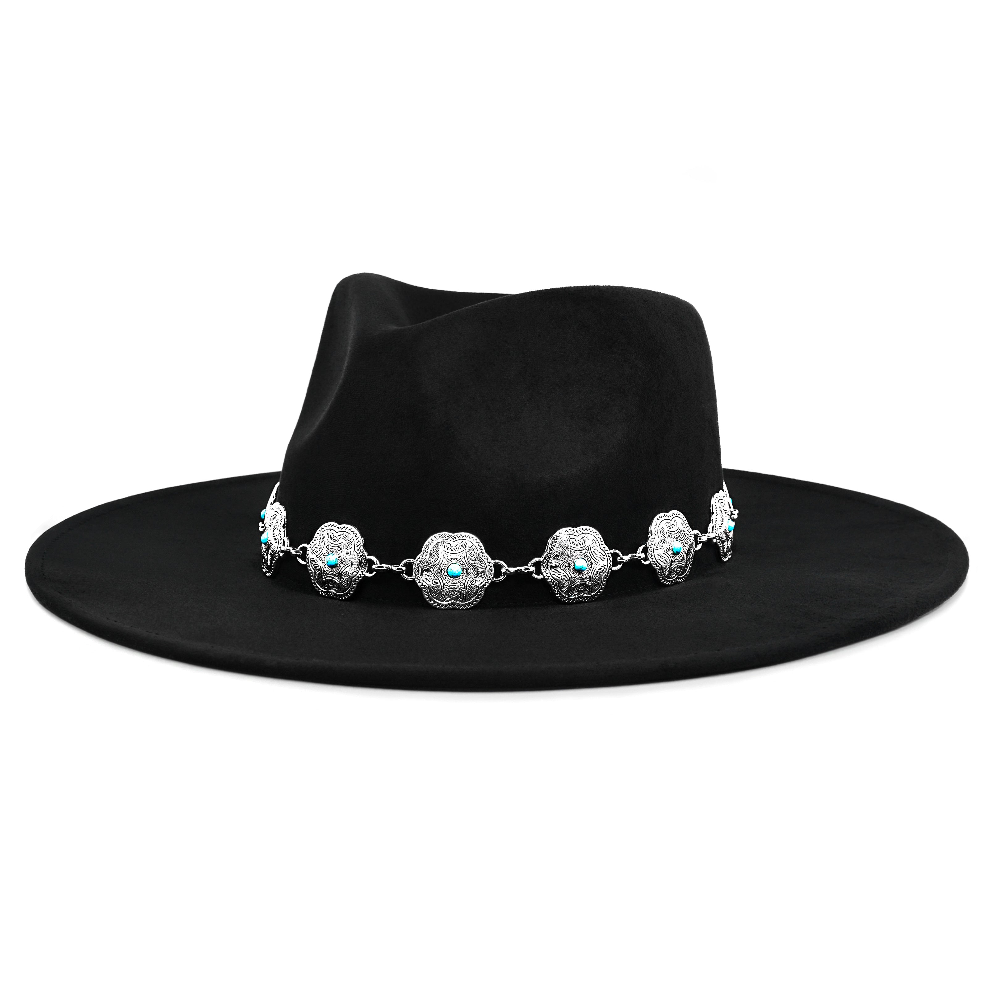 Handmade Felt Fedora Hat Boho Western Wide Brim Unisex One Size M-L Wide Brim Fur Felt Fedora | Handmade Western Boho Hat  main image 4