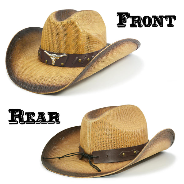 Fluffy Sense Straw Cattleman Crease Western Hats for Cowboys  display picture 2