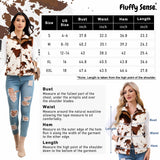 Women's Fuzzy Cow Print Vest Cozy Lightweight Sherpa Fleece Vest for Women Sleeveless Outerwear Jacket with Pockets