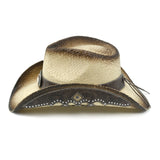 Cowboy Hats for Women and Men Straw Western Hat Embroidered Cowboy Hat for Cowboys and Cowgirls (Tan)