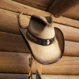 Cowboy Hats for Women and Men Straw Western Hat Embroidered Cowboy Hat for Cowboys and Cowgirls (Tan)