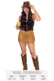 Women's Stretchy High-waisted Rich Grained Faux Leather Mini Skirt with Zipper Slit